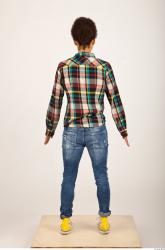 Woman Casual Shirt Jeans Studio photo references